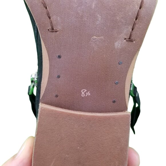 ✅Sam Edelman Ankle Boots Womens 8.5 Black Nubuck PACKER Zip Booties Stacked Heel - Picture 3 of 10